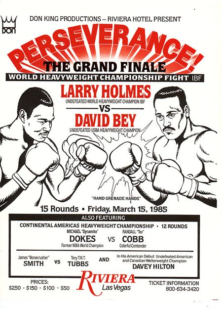 Larry Holmes vs. David Bey - BoxRec