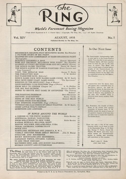 Table of Contents
