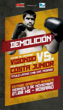 2011-11-11 - Irineu Beato Costa Junior vs. Matias Ariel Vidondo (Poster).jpg