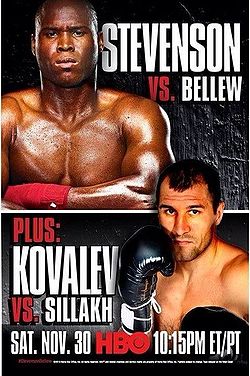 Adonis Stevenson vs. Tony Bellew, Sergey Kovalev vs. Ismayl Sillakh (poster).jpg