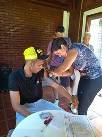 File:Andrew David Gomes Ribeiro Undergoing Medical Examination (01).jpg