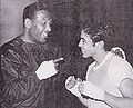 Bobby Chacon receives some pointers from the legendary Sugar Ray Robinson..jpg