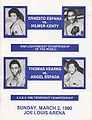 Hilmer Kenty vs. Ernesto Espana, Thomas Hearns vs. Angel Espada (poster).jpg