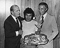 Jack Kent Cook, Ruben Olivares and actor Ricardo Montalban.jpg