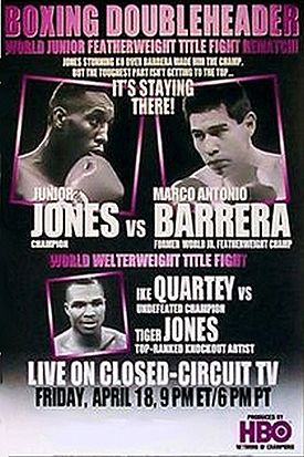 Junior Jones vs. Marco Antonio Barrera 2, Ike Quartey vs. Ralph Jones (poster).jpg