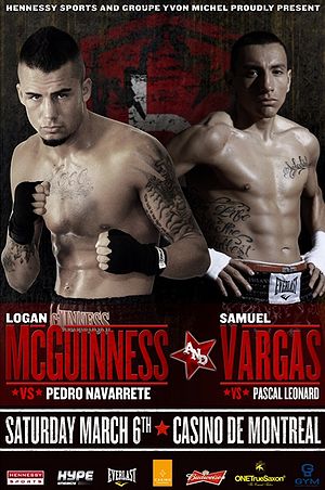 Logan McGuinness vs. Pedro Navarrete, Samuel Vargas vs. Pascal Leonard (poster).jpg