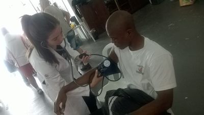 Michel William Etoundi Undergoing Medical Examination (01).jpg