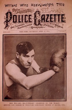 Sample cover with Jess Willard
