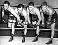 New gardens gym 1949 Iggy Vaccari-----George Ross -Paul Pender -Joe Brown copy.jpg