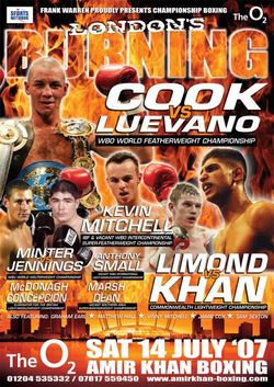 Nicky Cook vs. Steven Luevano, Willie Limond vs. Amir Khan (poster).jpg