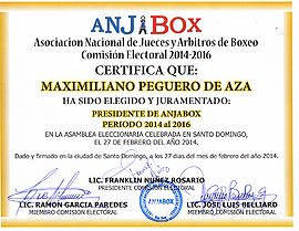 Presidente ANJABOX Maximiliano Peguero de Aza.jpg