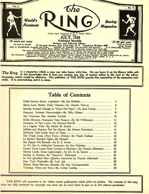 Table of Contents