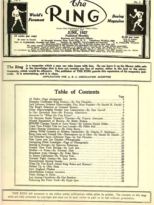 Table of Contents