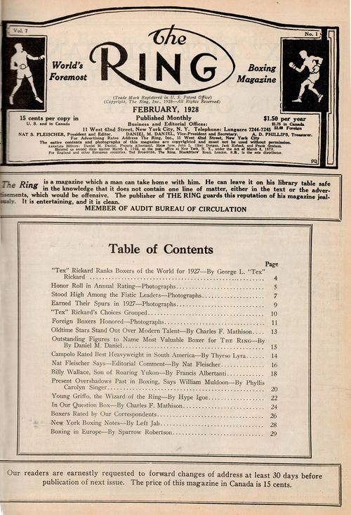 Table of Contents