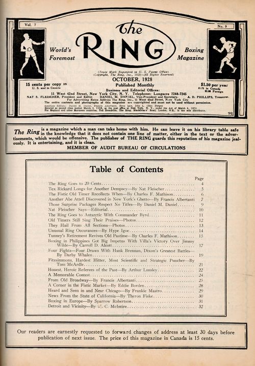 Table of Contents