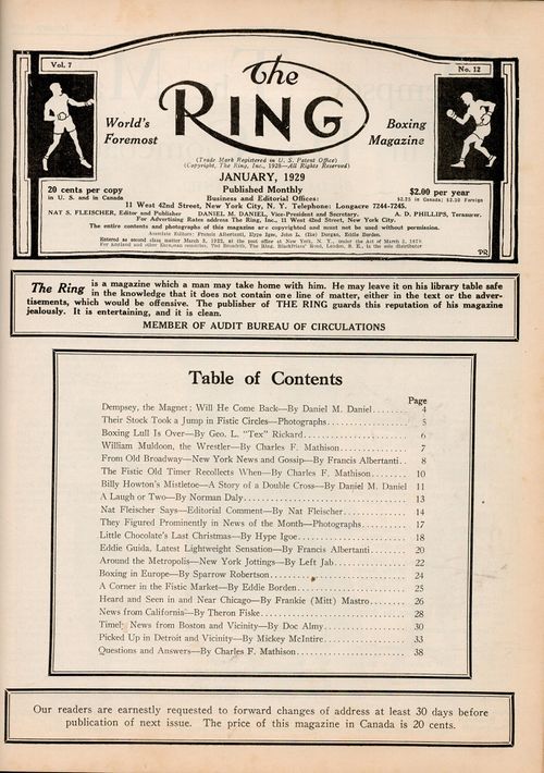 Table of Contents