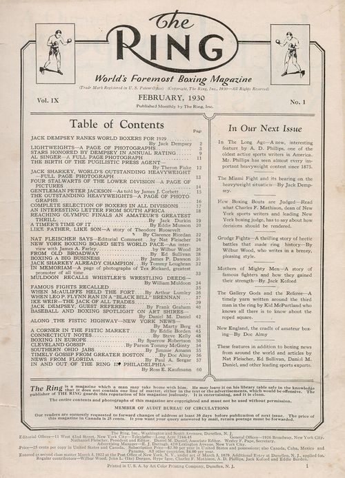 Table of Contents