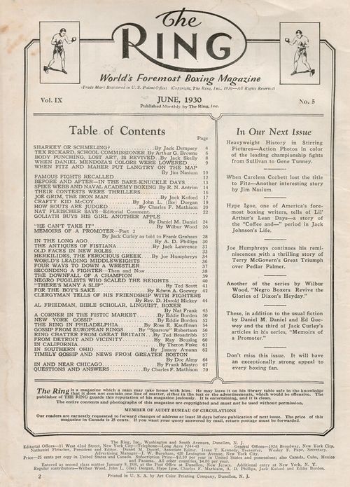 Table of Contents