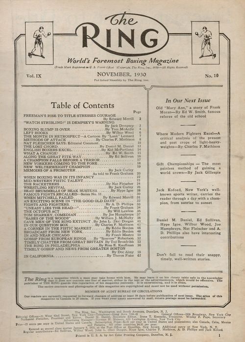 Table of Contents