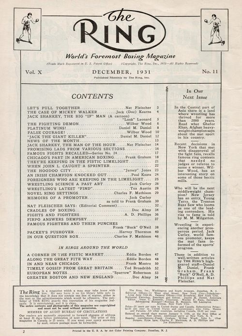 Table of Contents