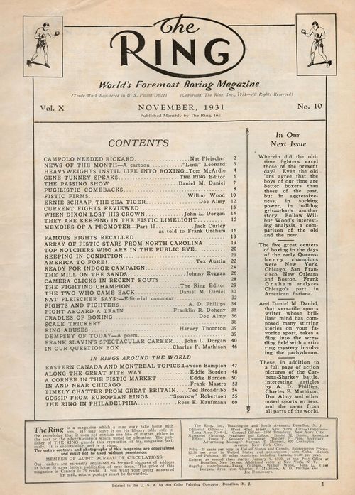 Table of Contents