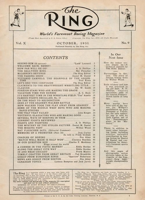 Table of Contents