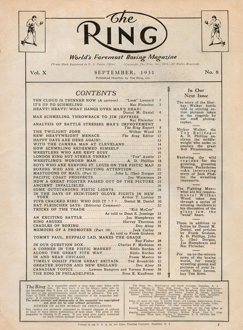 Table of Contents