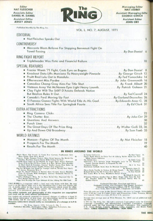 Table of Contents