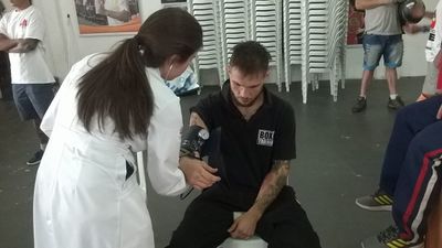 Ricardo Lara de Miranda Undergoing Medical Examination (01).jpg