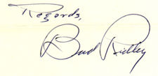 Ridley's autograph