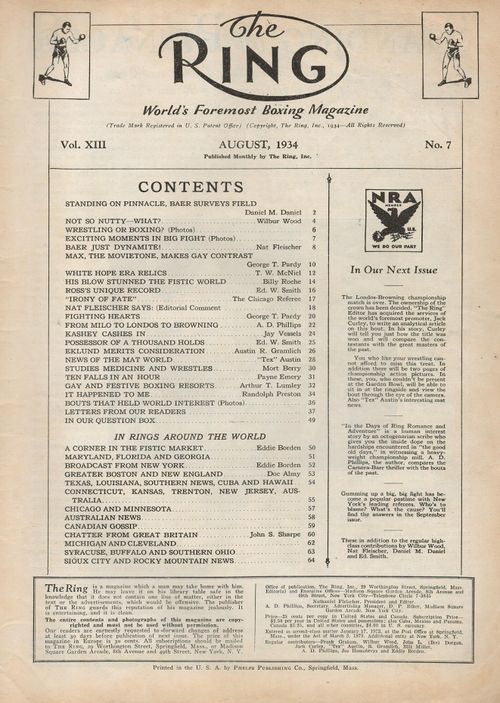 Table of Contents