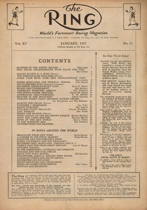 Table of Contents