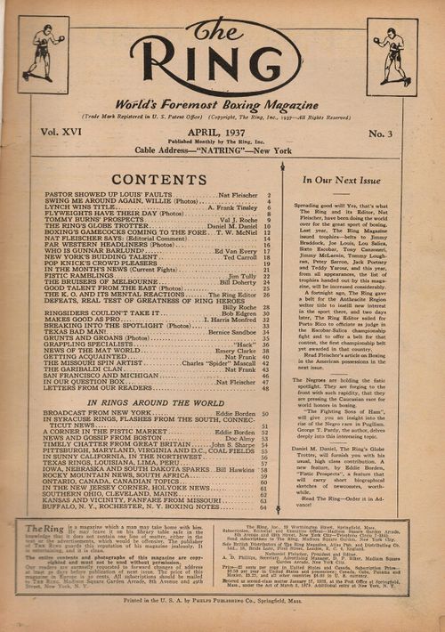 Table of Contents