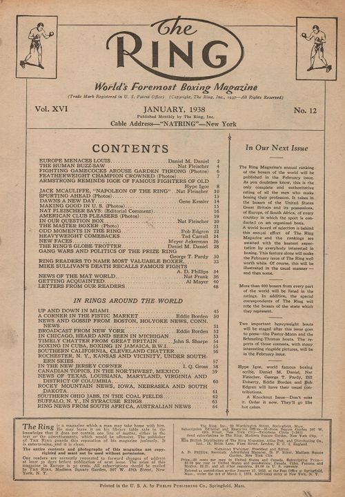Table of Contents