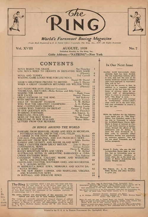 Table of Contents