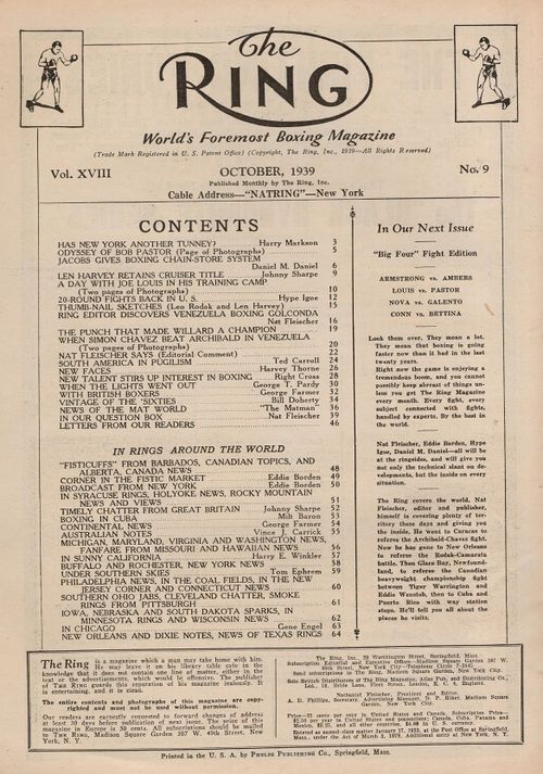 Table of Contents