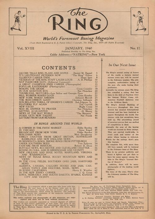 Table of Contents