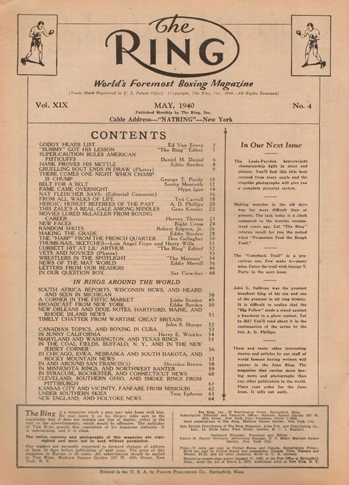 Table of Contents