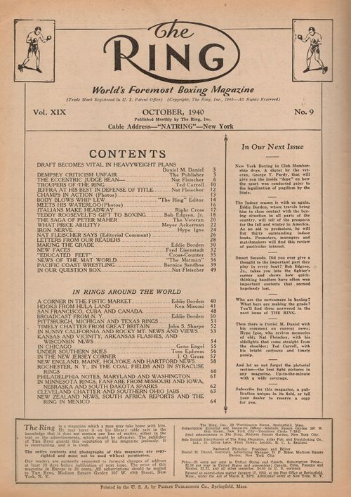 Table of Contents