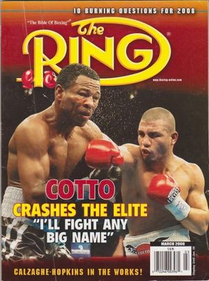 Cover with Shane Mosley & Miguel Angel Cotto