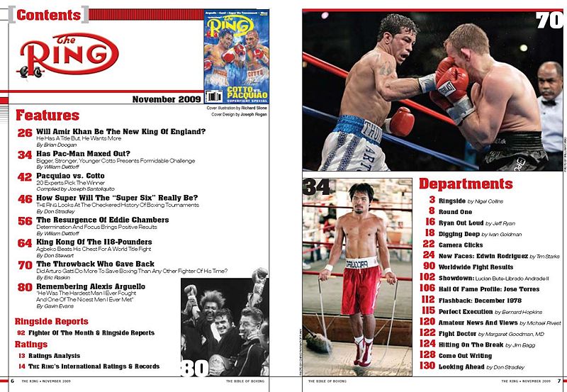 Ring Magazine: November 2009 - BoxRec