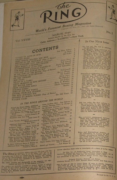 Table of Contents