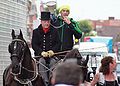 Tyson Fury arrives for public workout July 2011.jpg