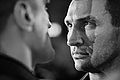 Wladimir Klitschko looks at Mariusz Wach.jpg
